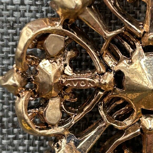 Nina Ricci Avon Double Strand Interspersed Beading Metal Elements Ornate Floral - Picture 5 of 12